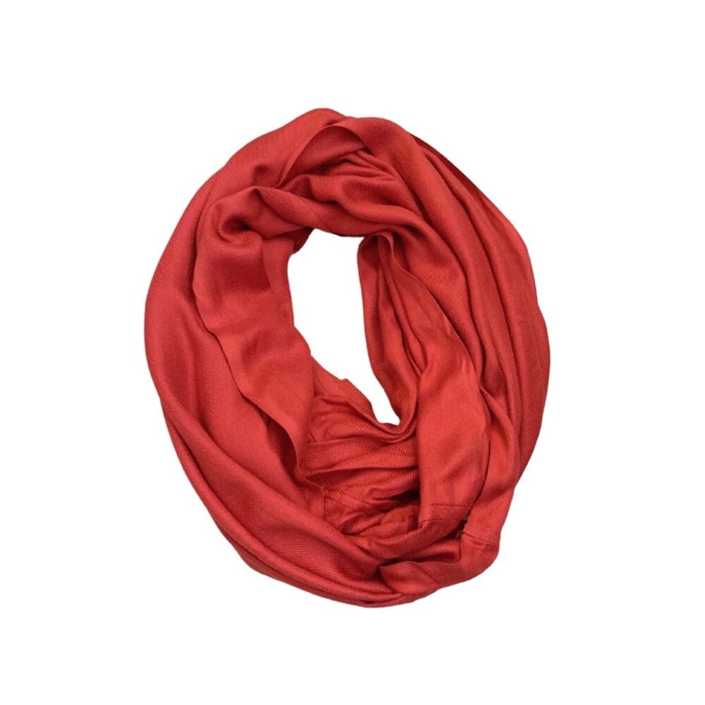 2/$30 World Market Pink Red Infinity Scarf Colorful Fall Winter Dopamine Cozy
